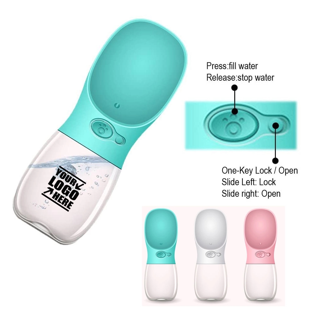 Leak Proof Portable Dog Water Bottle With Drinking Feeder 2