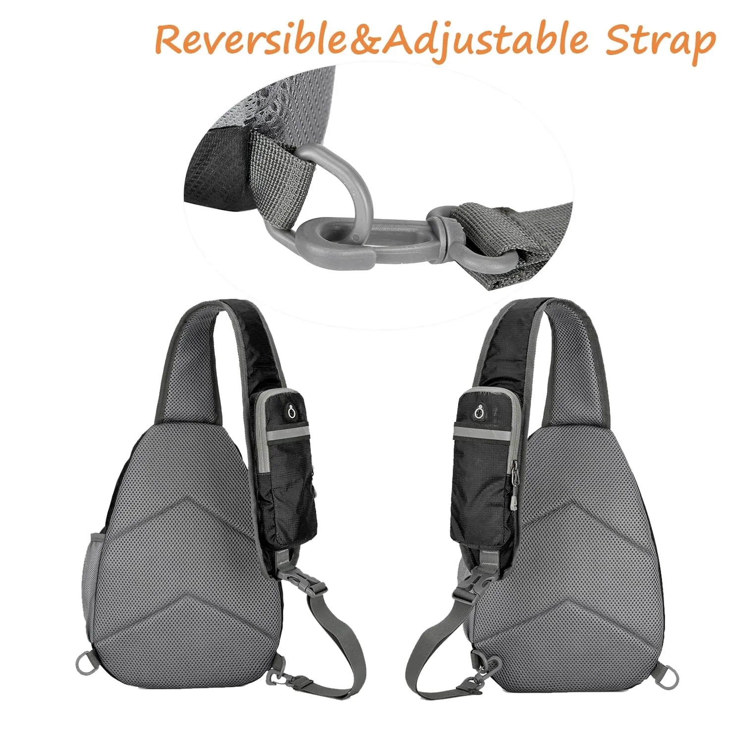 Sling Backpack With Front Pocket 5