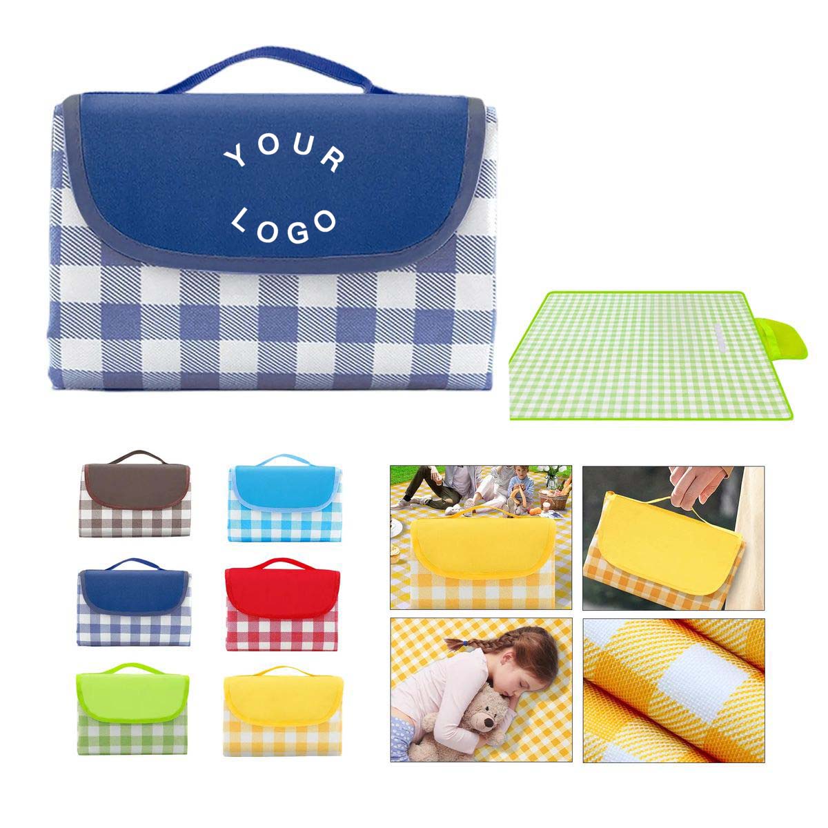 Outdoor Picnic Mat with Waterproof Base Easy to Carry 4