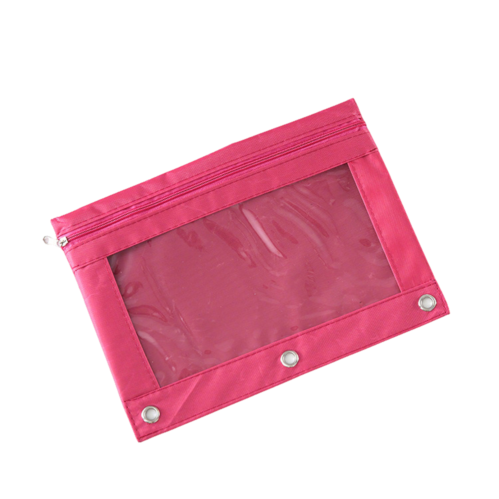 Three Hole Zipper Pencil Pouch 7.1" x 9.8" 14