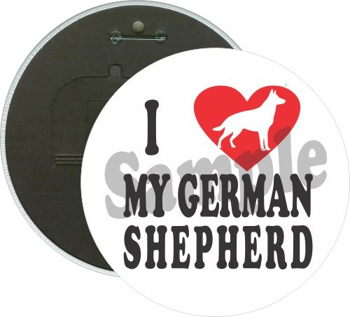 I Heart My German Shepherd, Enthusiasts Button 2