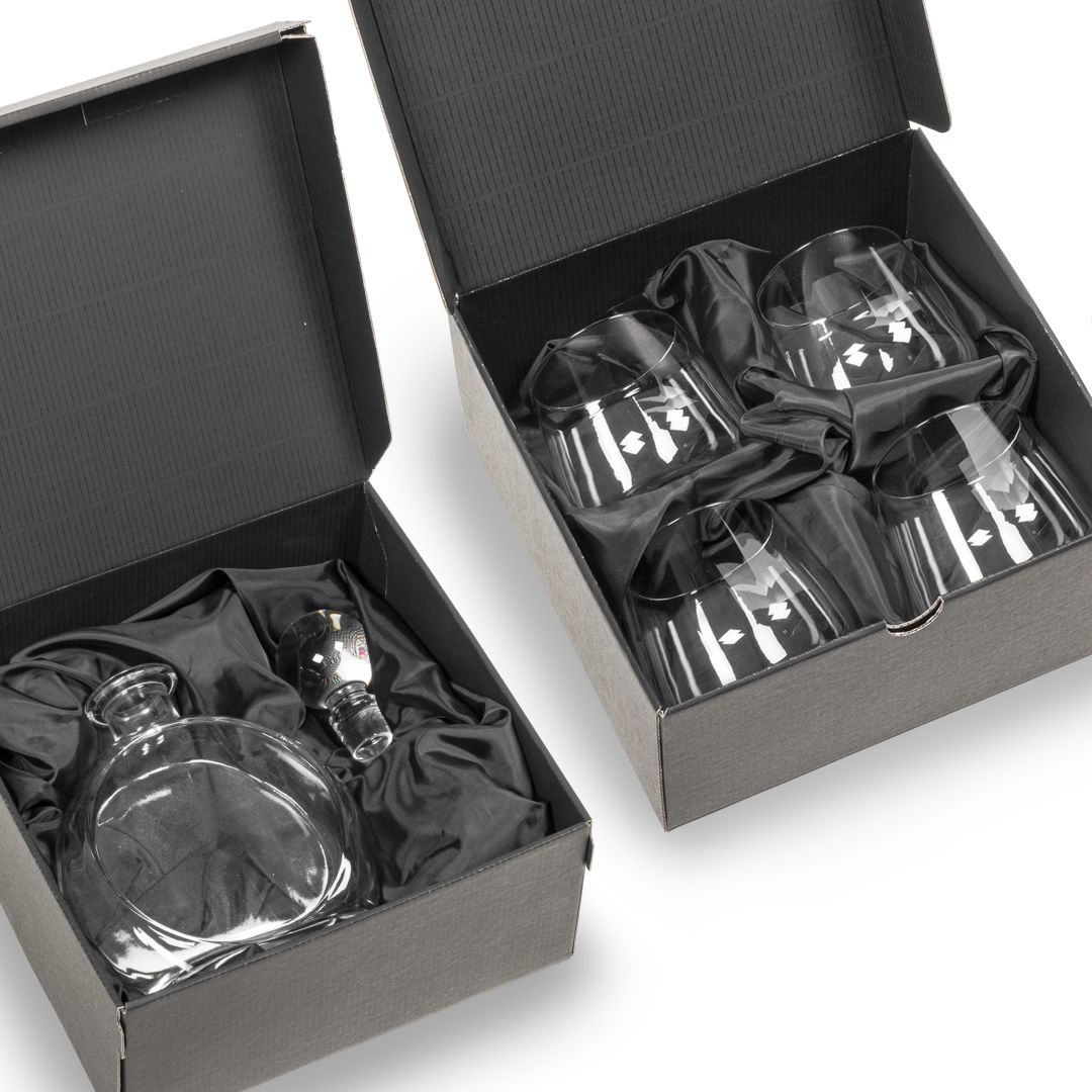 Bonello Round Decanter & Garland Set 5