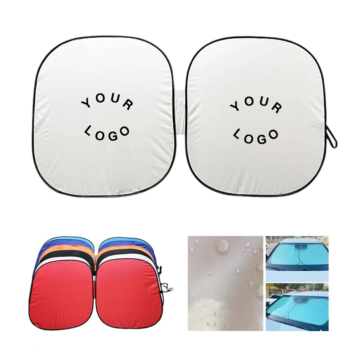 Custom Polyester Car Windshield Sun Shade 3