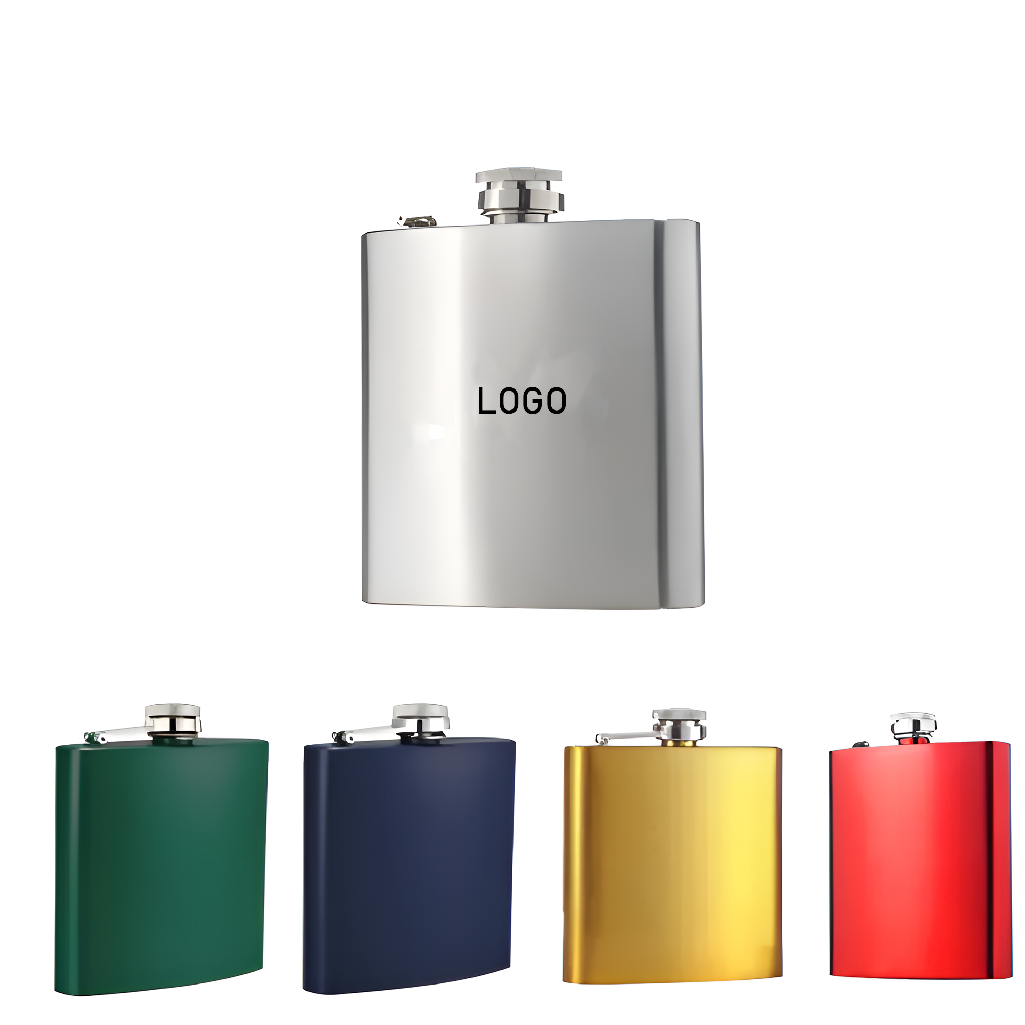 Stainless Steel Flat Wine Bottle 2