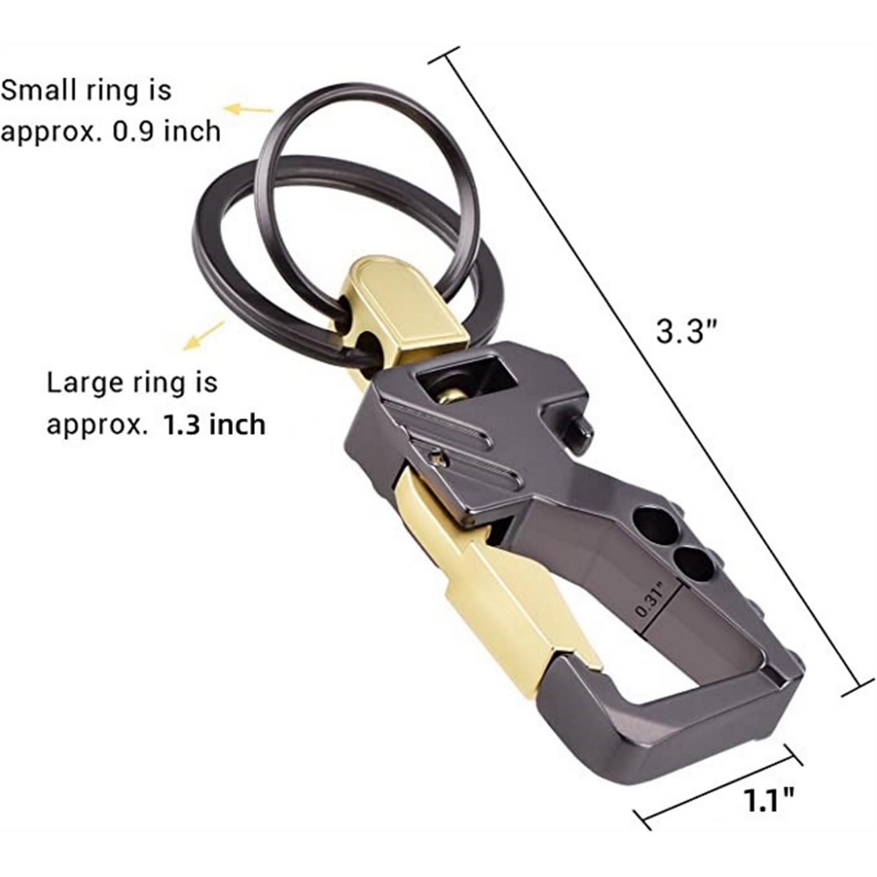 Metal Keychain With Bottle Opener 3