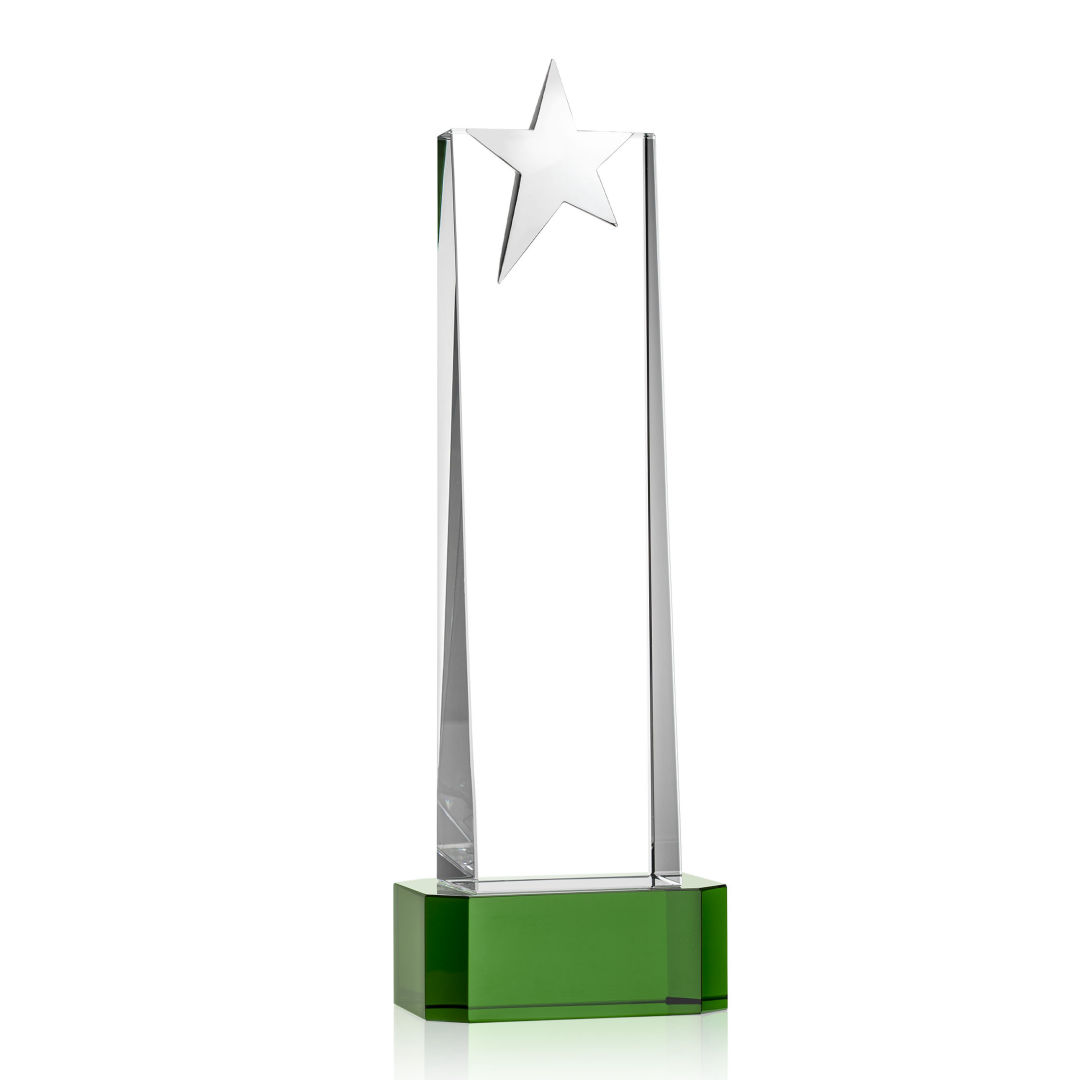 Fanshaw Silver Star Award on Base - Green 17