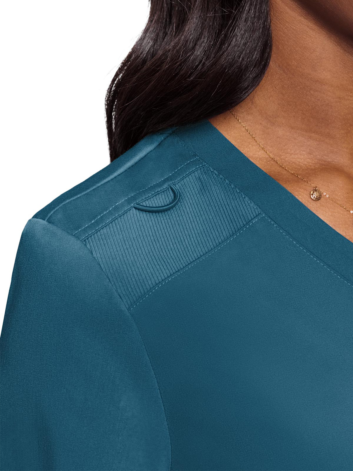 Med Couture - MC Touch - Women's 1-Pocket V-Neck Top 49