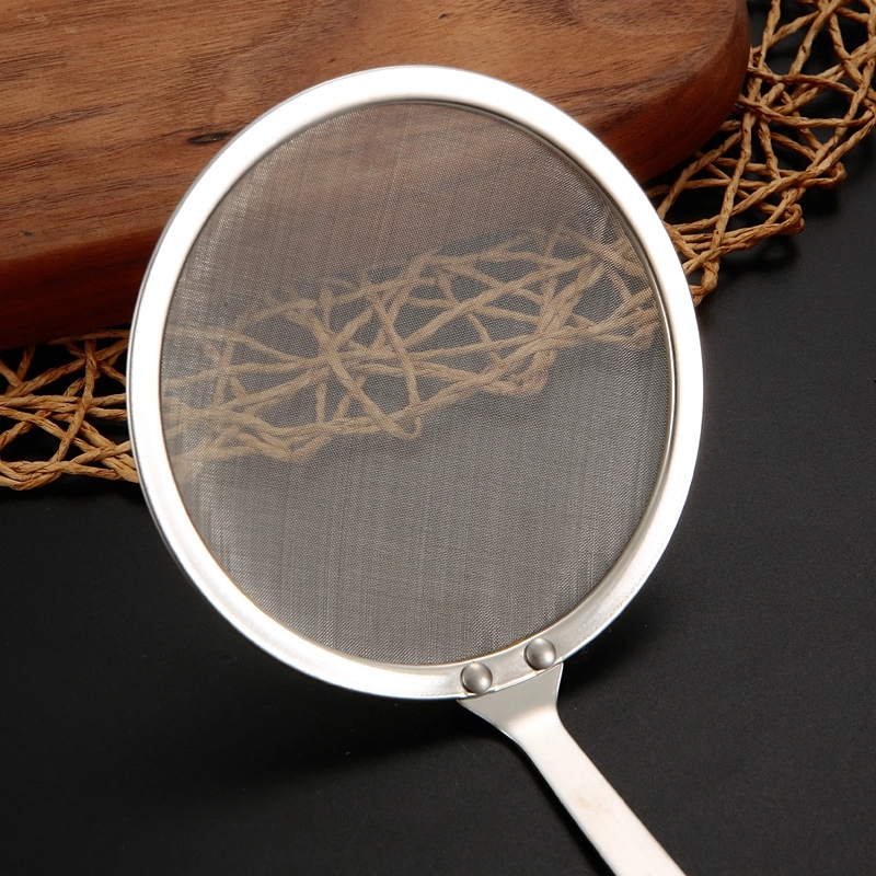 Stainless Steel Fine Mesh Strainer for Skimming Grease and F 8