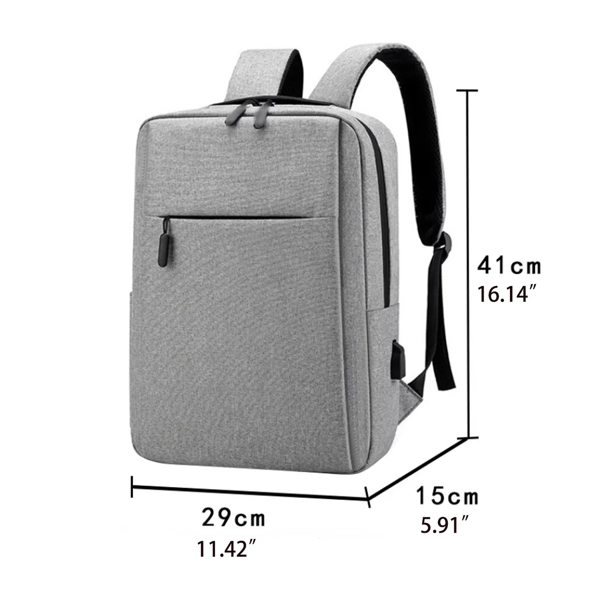 Men's Laptop Business Backpack 15.6 Inch With USB Port 6