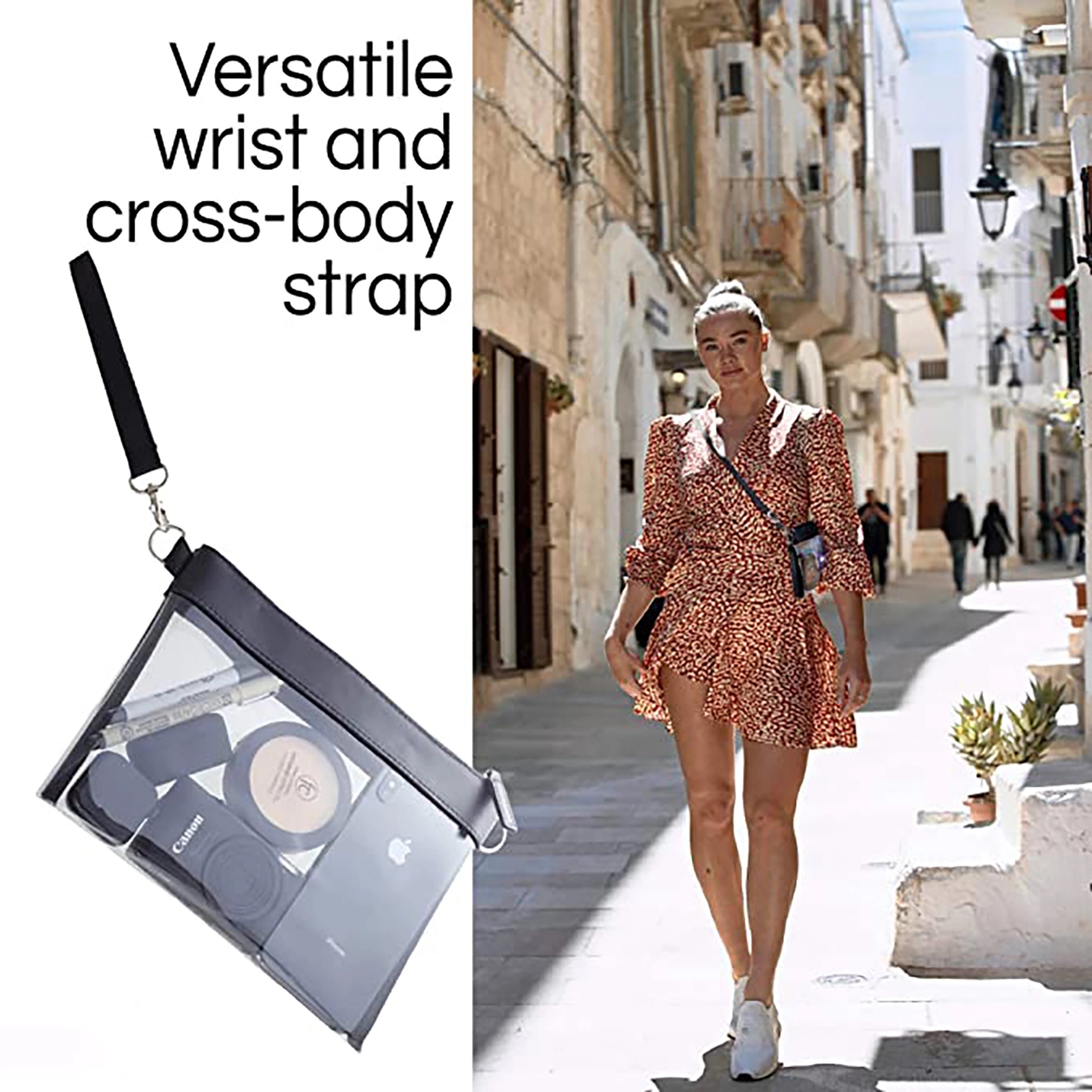 Clear Pu Leather Concert Bag 3