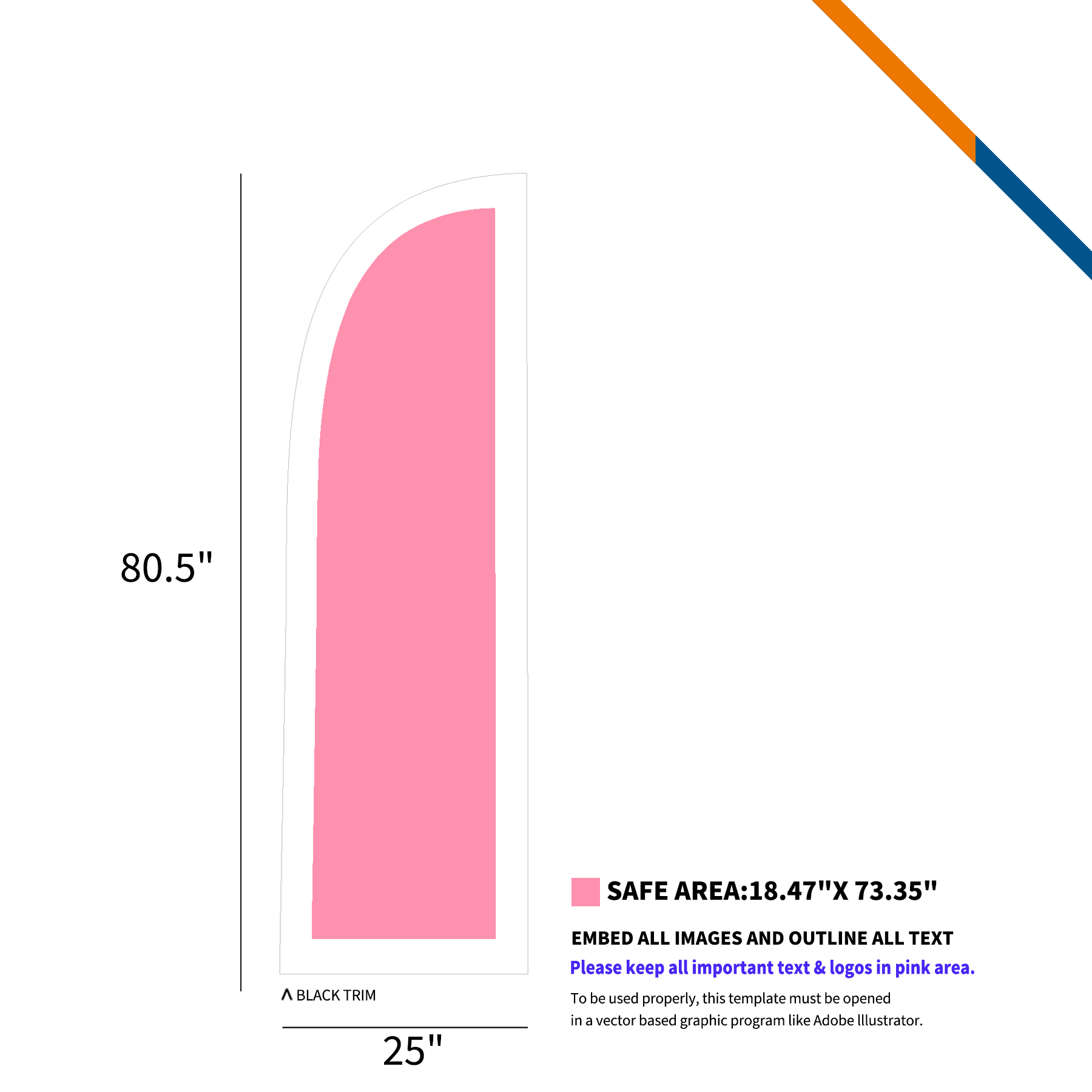 9' Pacer Single-Sided Feather Flag 3