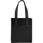 Printed Chevron Non-Woven Shopper Tote 28
