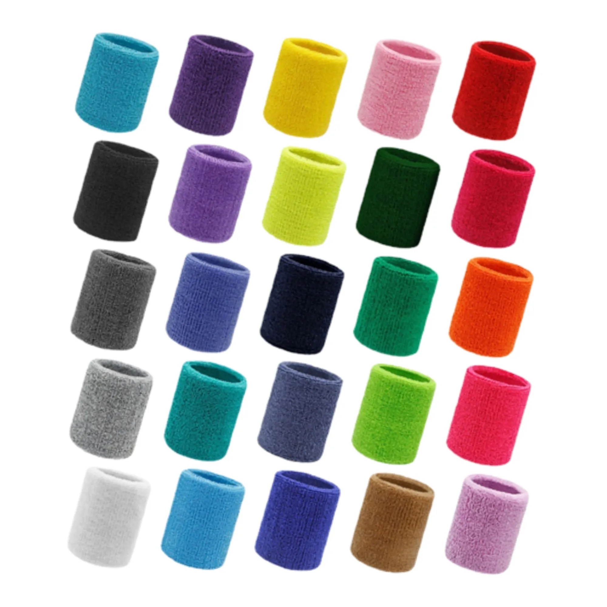 Embroidered Sweat Sports Wristband Solid Color 3