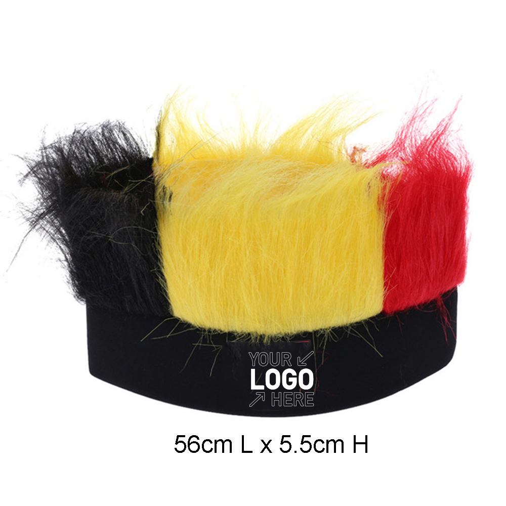 Qatar World Cup National Flag Football Fans Wig 7