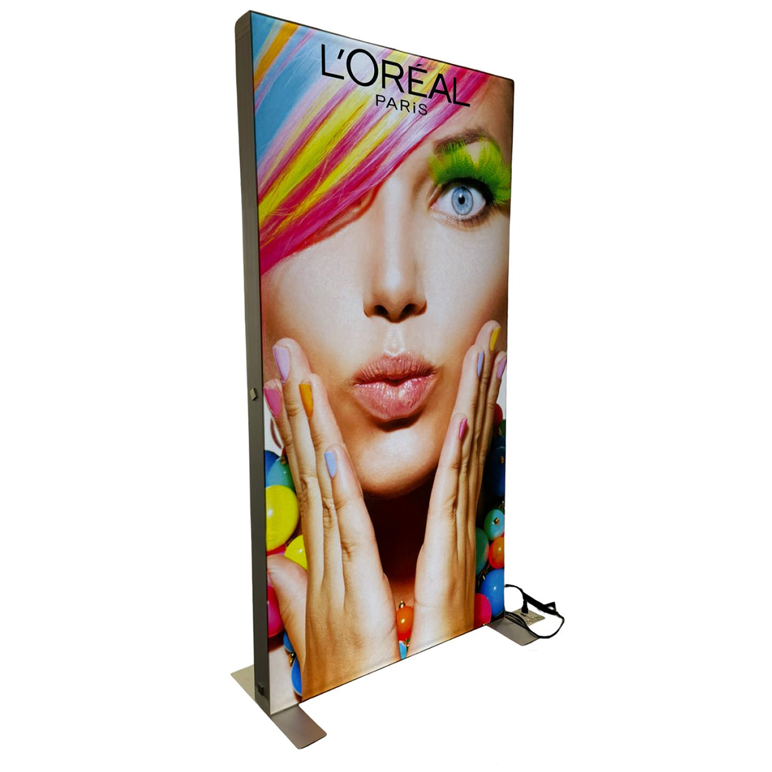 48Hr Quick Ship - LED Light Box Floor Display Banner Kit, 40" x 80", NO SETUP CHARGE. 5