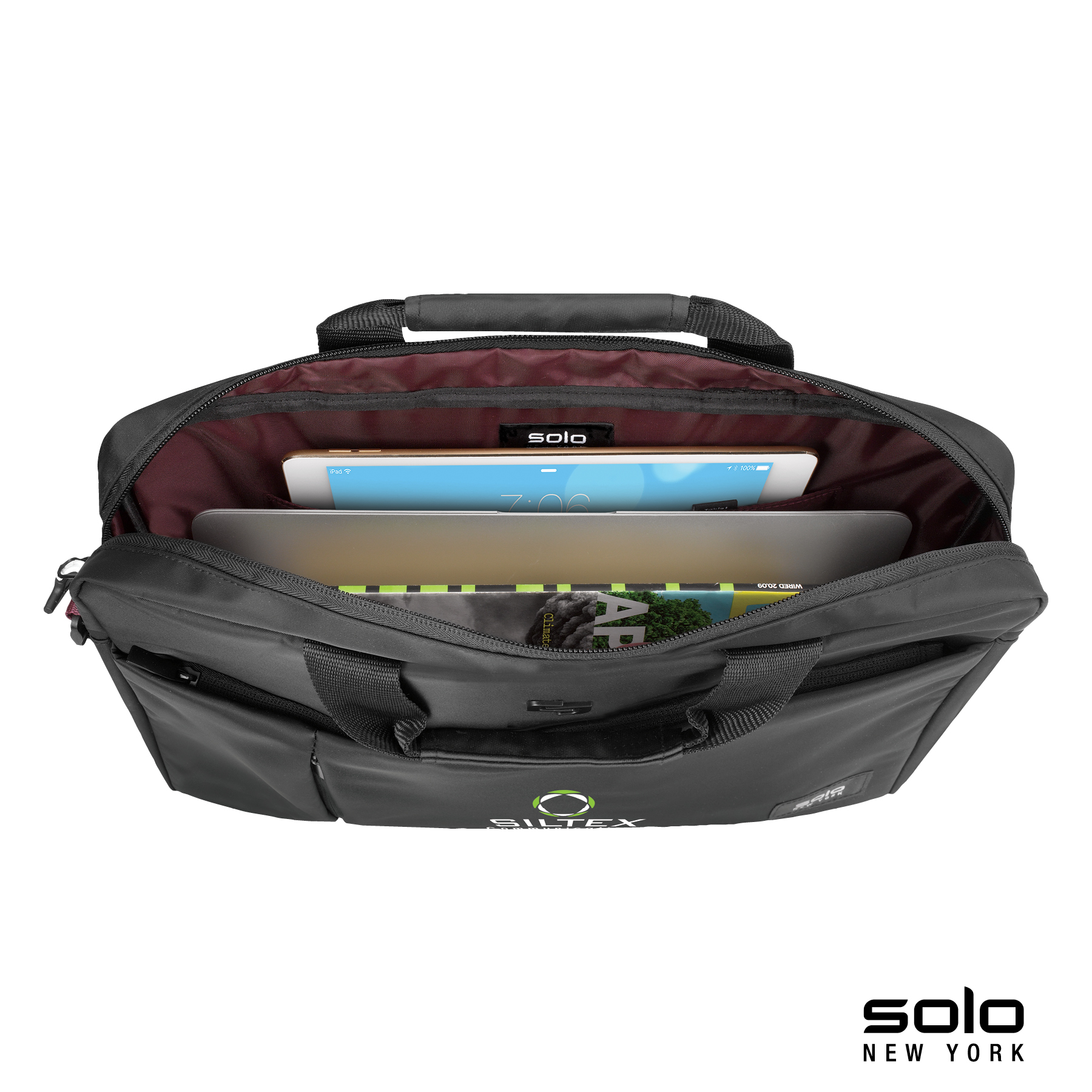 Solo New York Lead Slim Briefcase 18