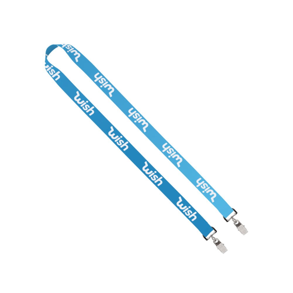 3/4" Double Ended Dye-Sublimation Lanyard 36" Length 3