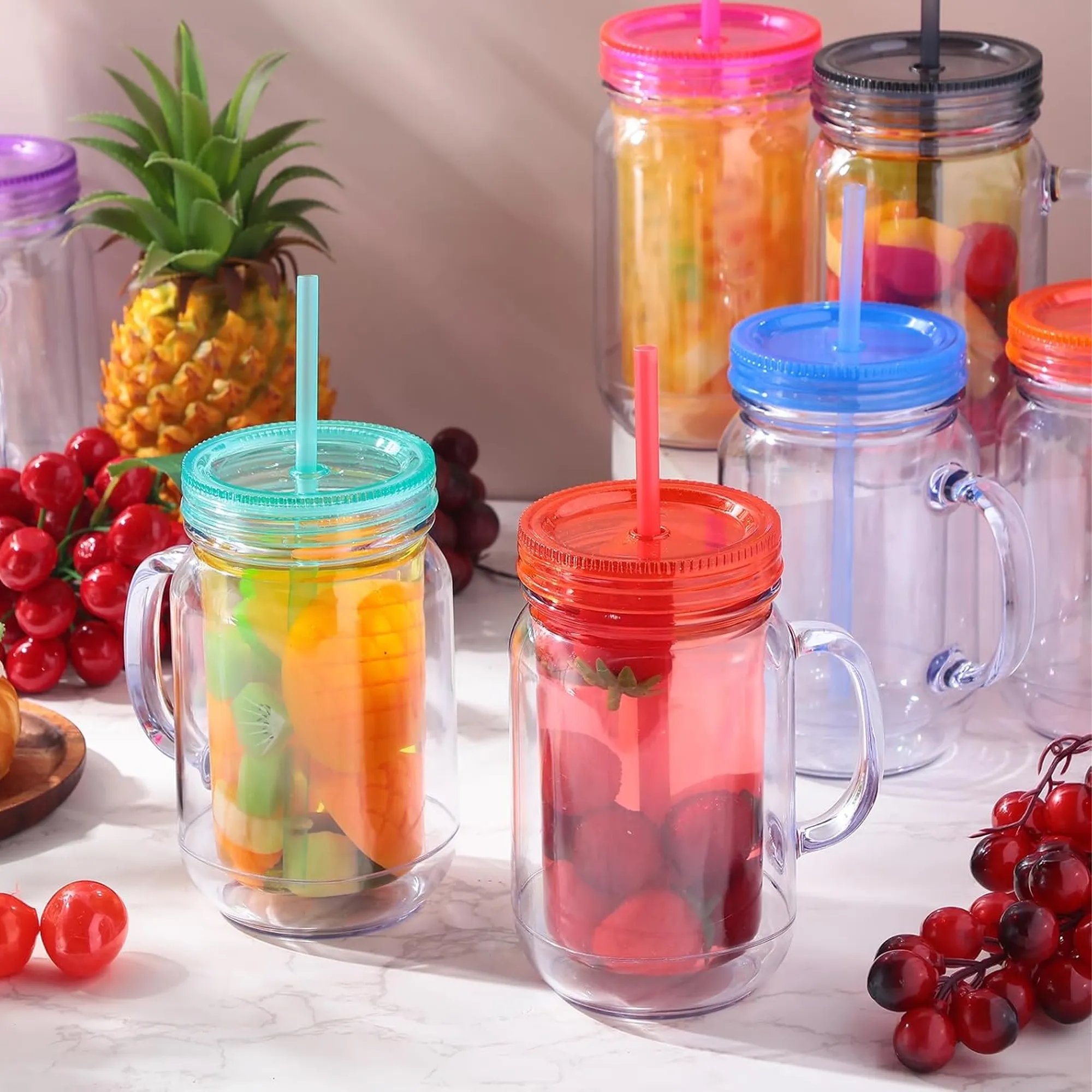 20 oz Double Insulated Tumbler with Straw 2