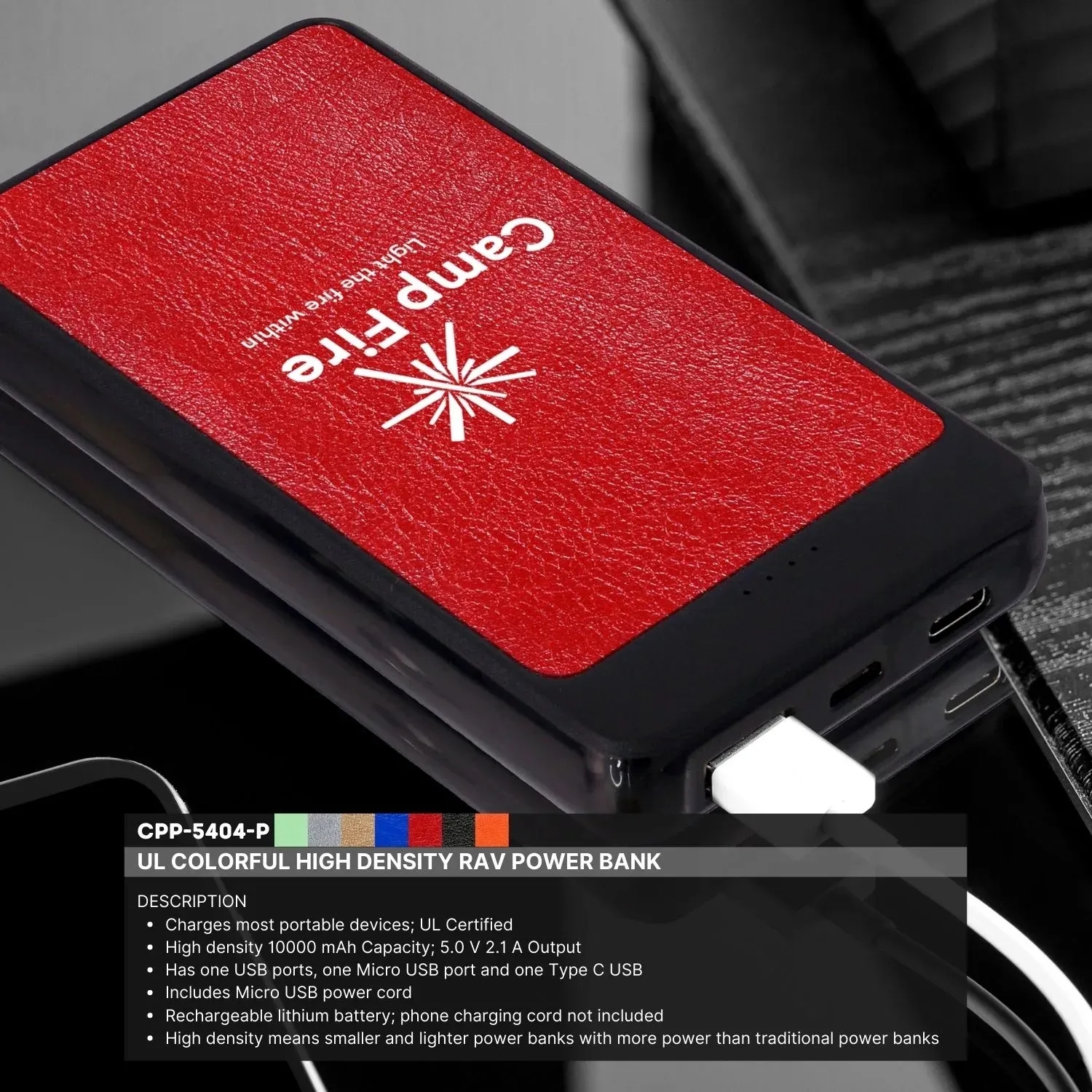 UL COLORFUL HIGH DENSITY RAV POWER BANK 17