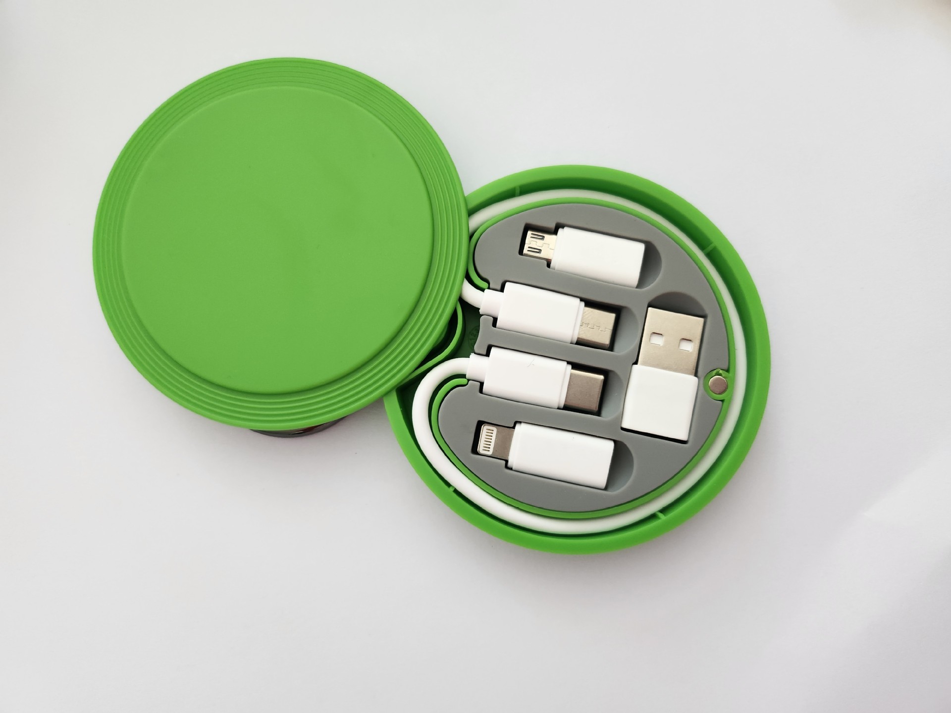 Round Multi USB Charging Adapter Cable Kit 4