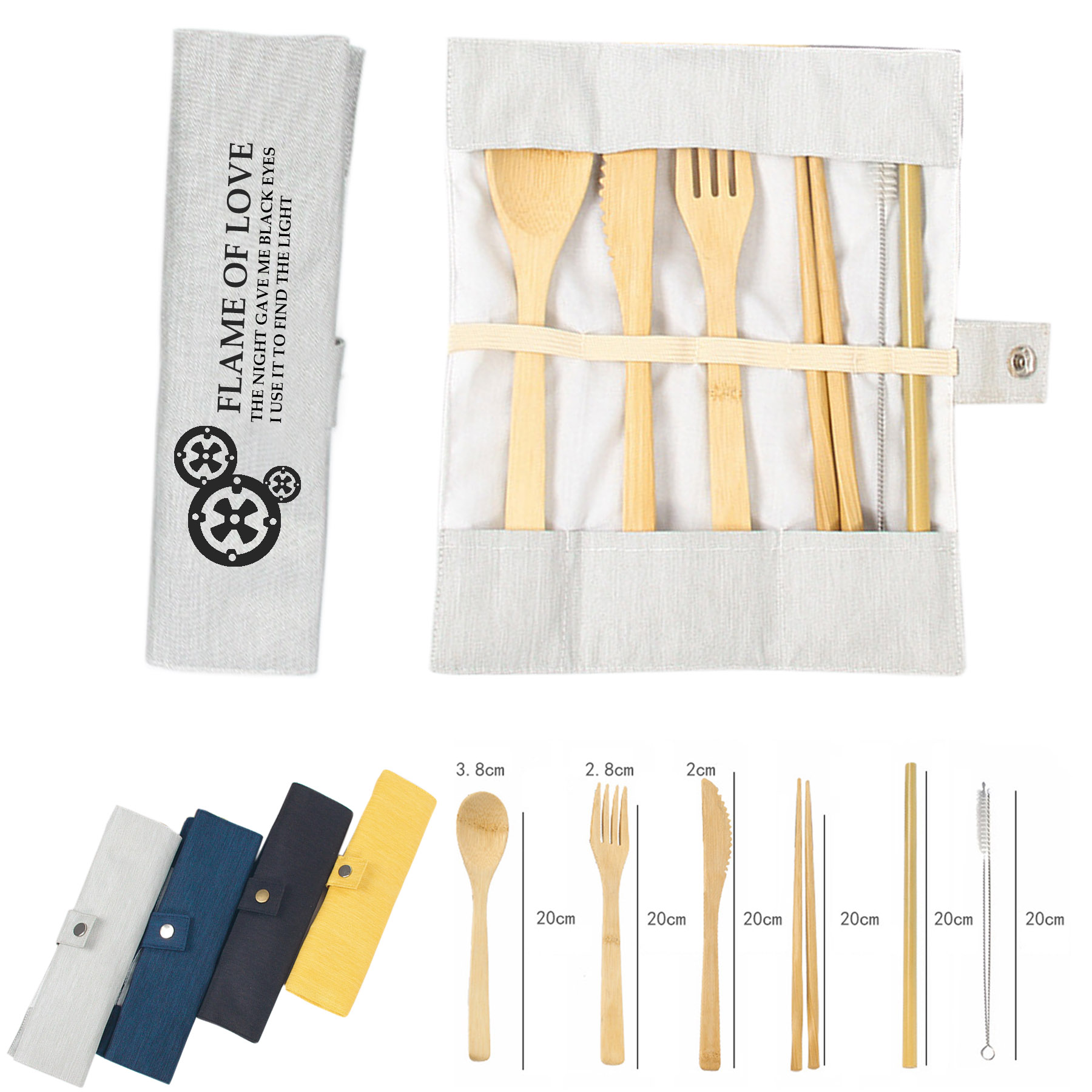 Bamboo Utensil Set Dinnerware 1