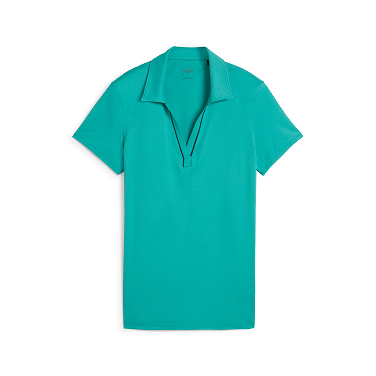 Puma Ladies Cloudspun Piped Short Sleeve Polo 10