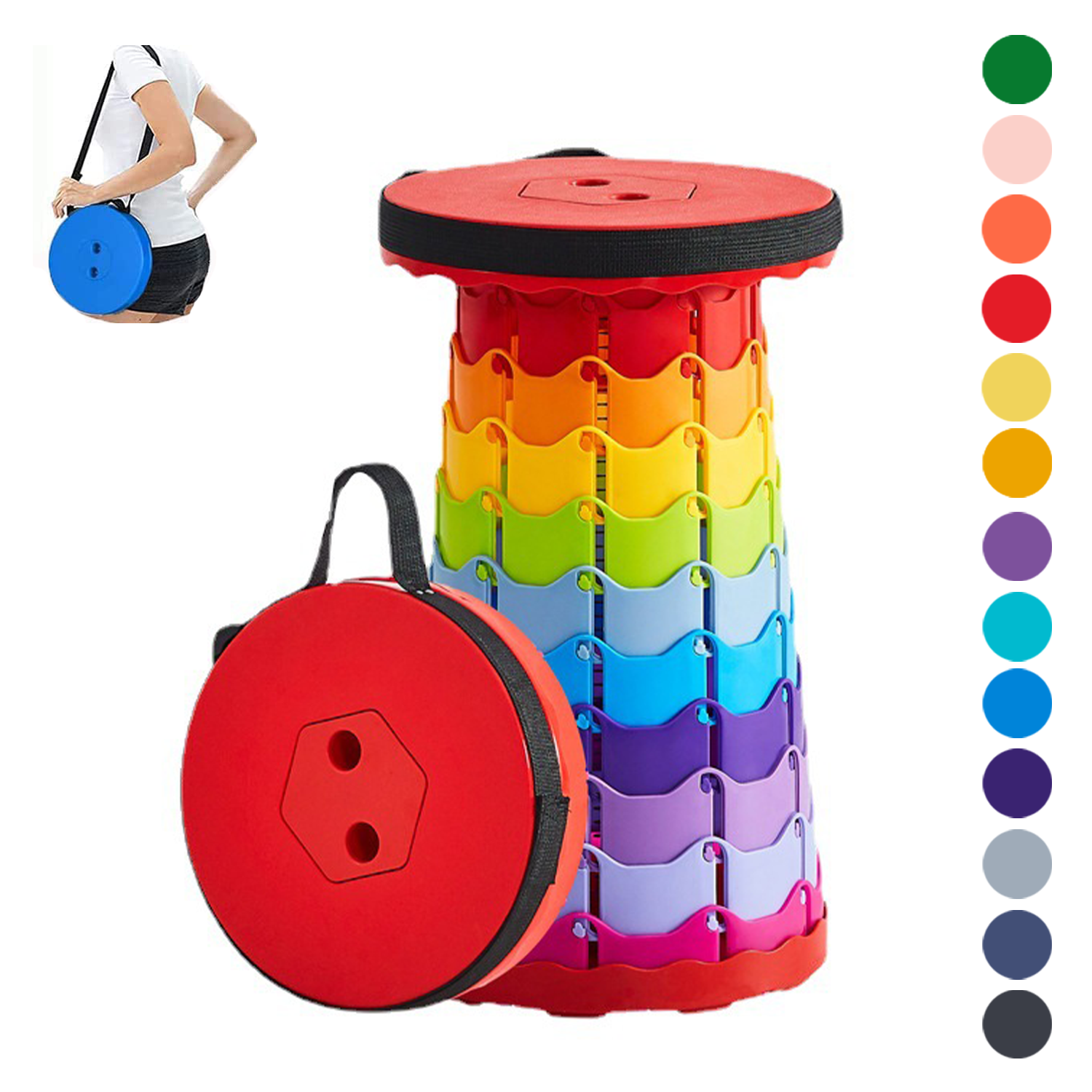 Outdoor Adjustable Retractable Stool 1