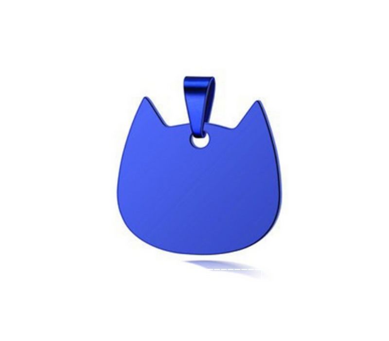Cat Shaped Stainless Steel Pet Tag 6