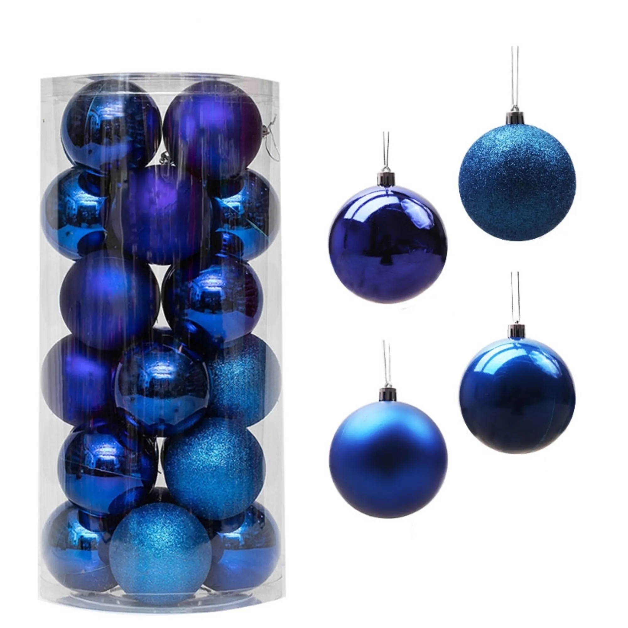 24PCS 1.57" Christmas Ball Ornaments for Decorations 12