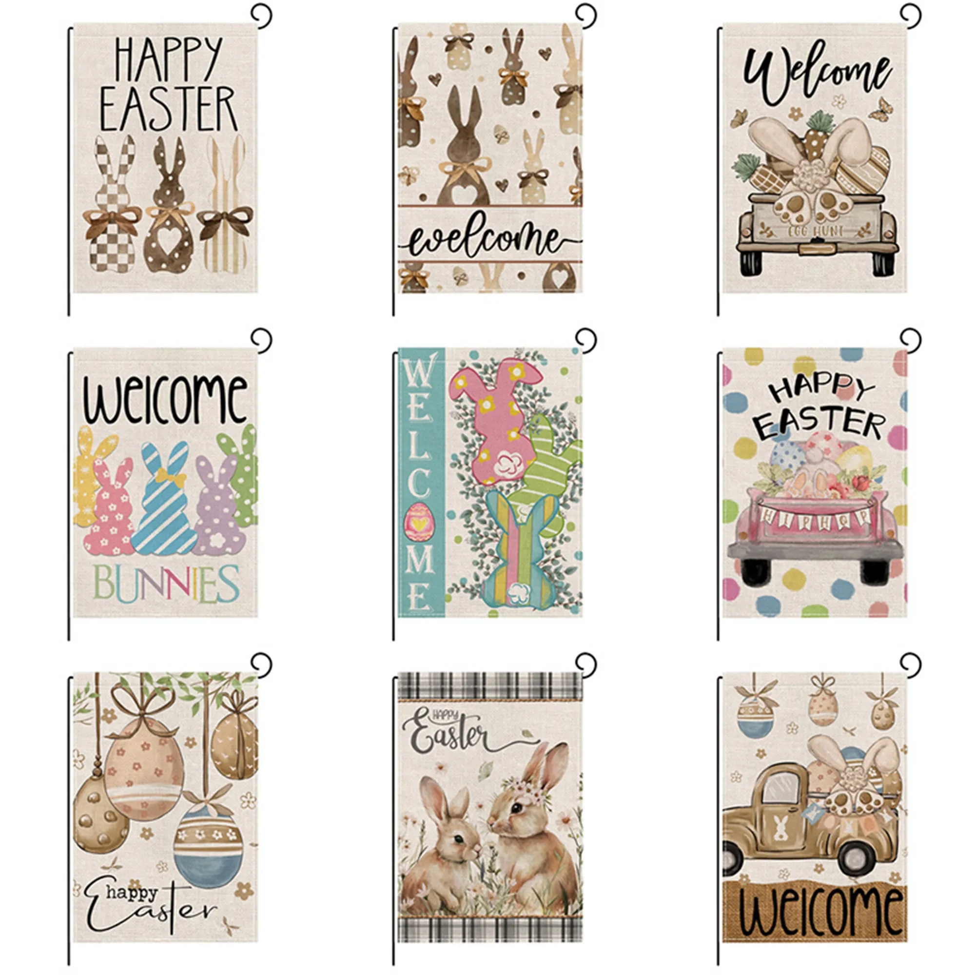 Flax Festival Garden Flag Custom Outdoor Decor 6