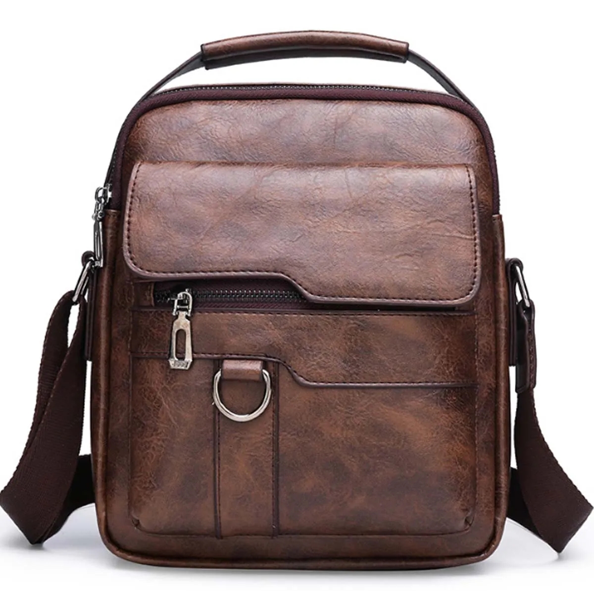 Large Capacity PU Leather Handbag Crossbody Bag Briefcases 2