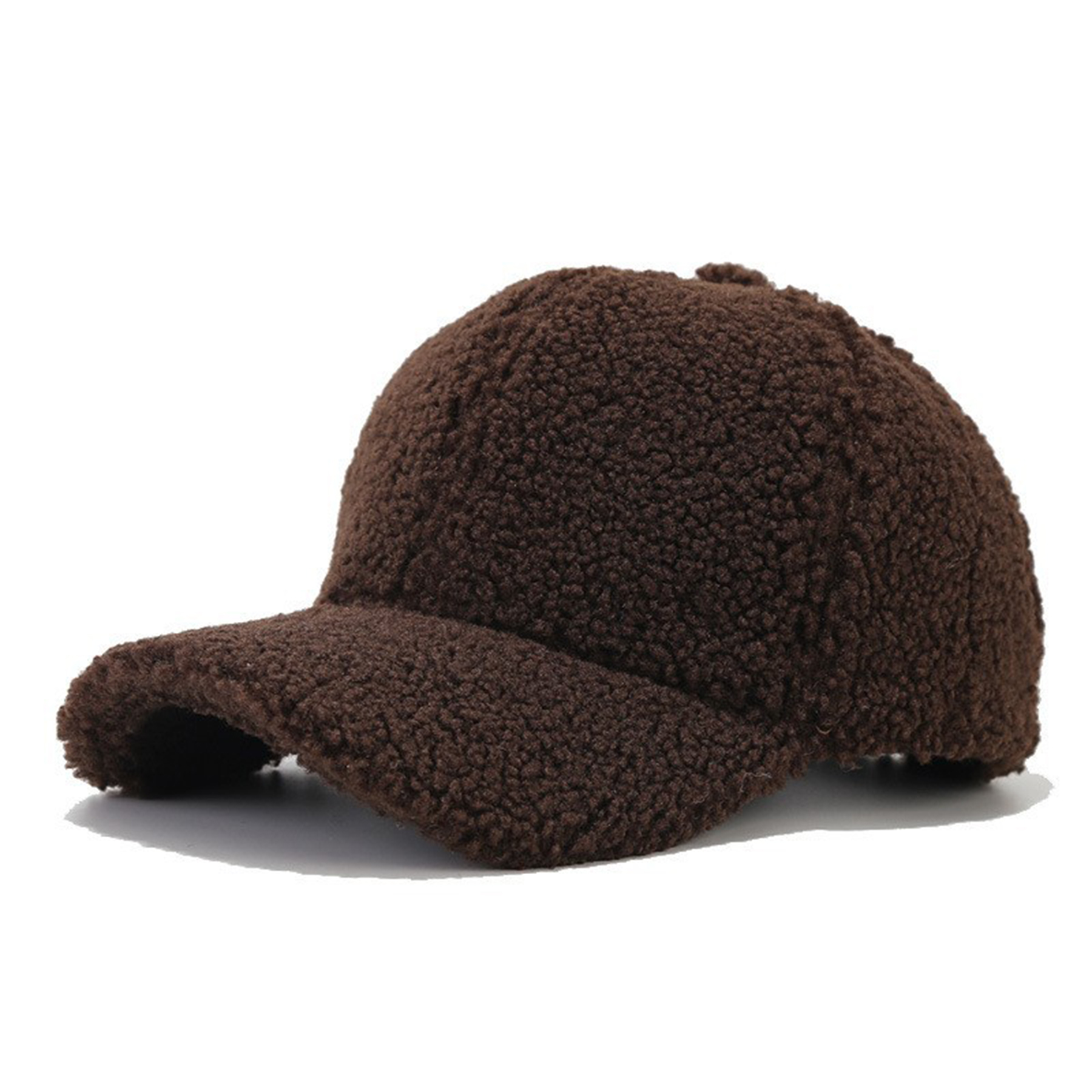 Women Winter Lamb Wool Baseball Cap 13