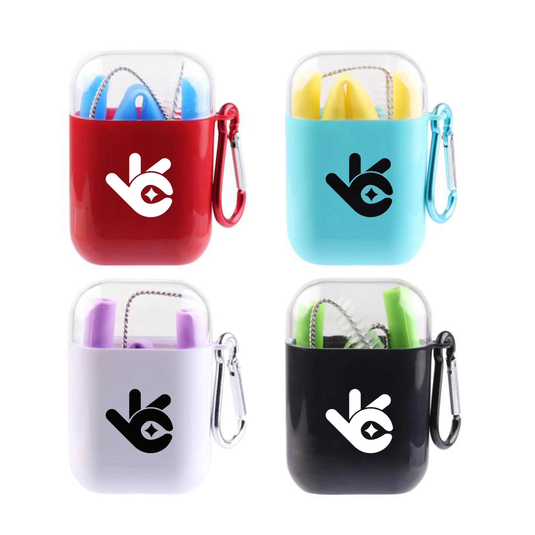 Foldable Silicone Straw Kit 3