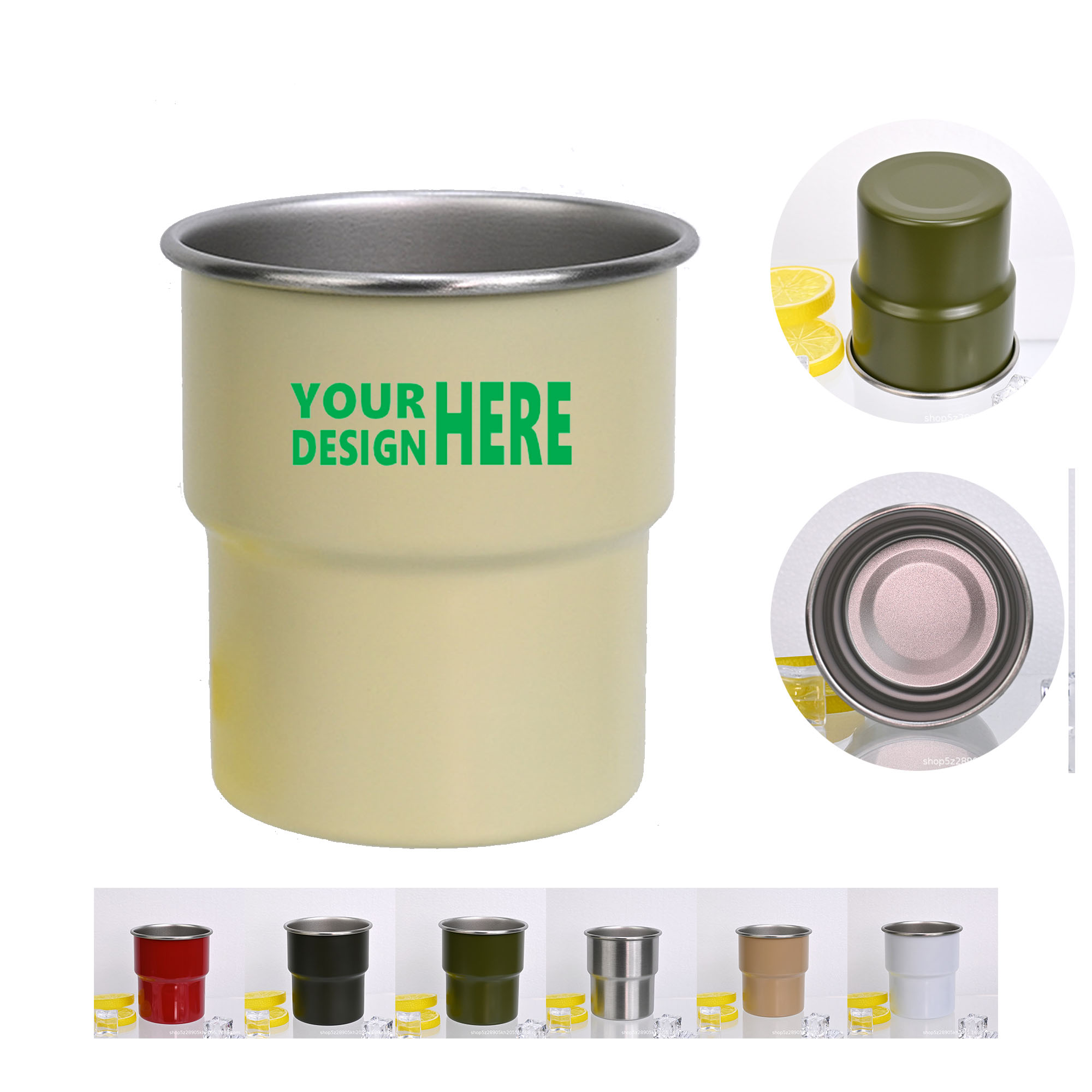 MOQ 100 pcs 10 Oz Aluminum Cup 3