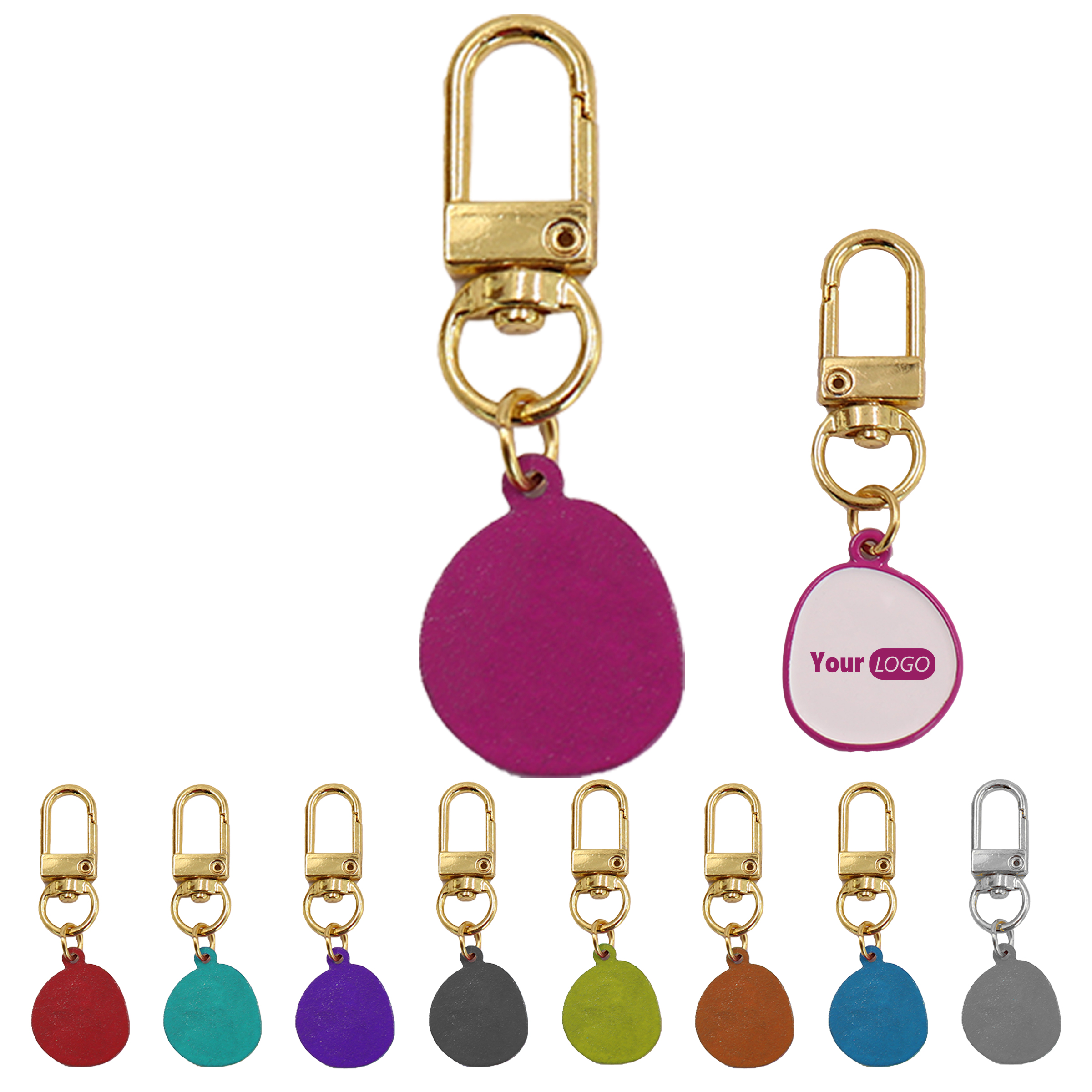 Alloy Pendant Keychain with Metal Clip 8