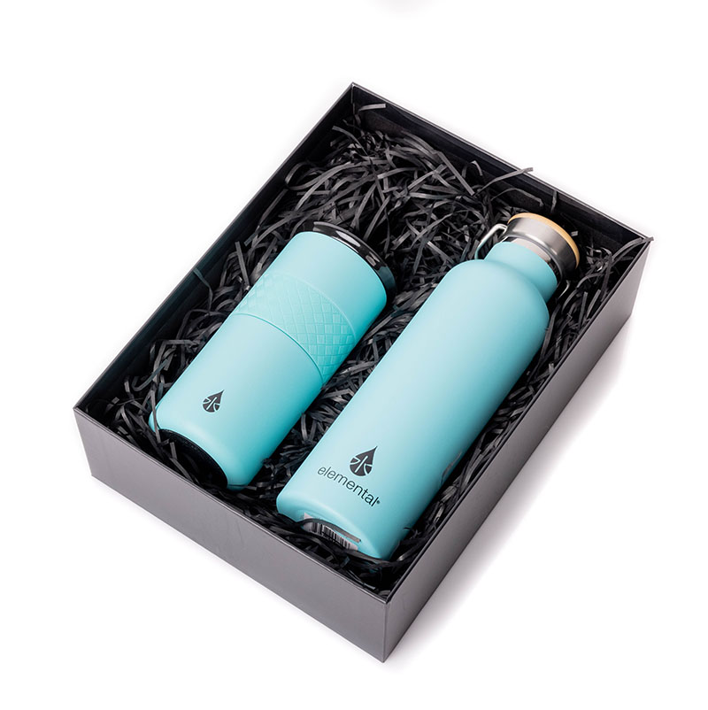 Elemental® Drinkware Giftset 25oz Classic Water Bottle & 16oz Artisan Tumbler - Vacuum Insulated 14
