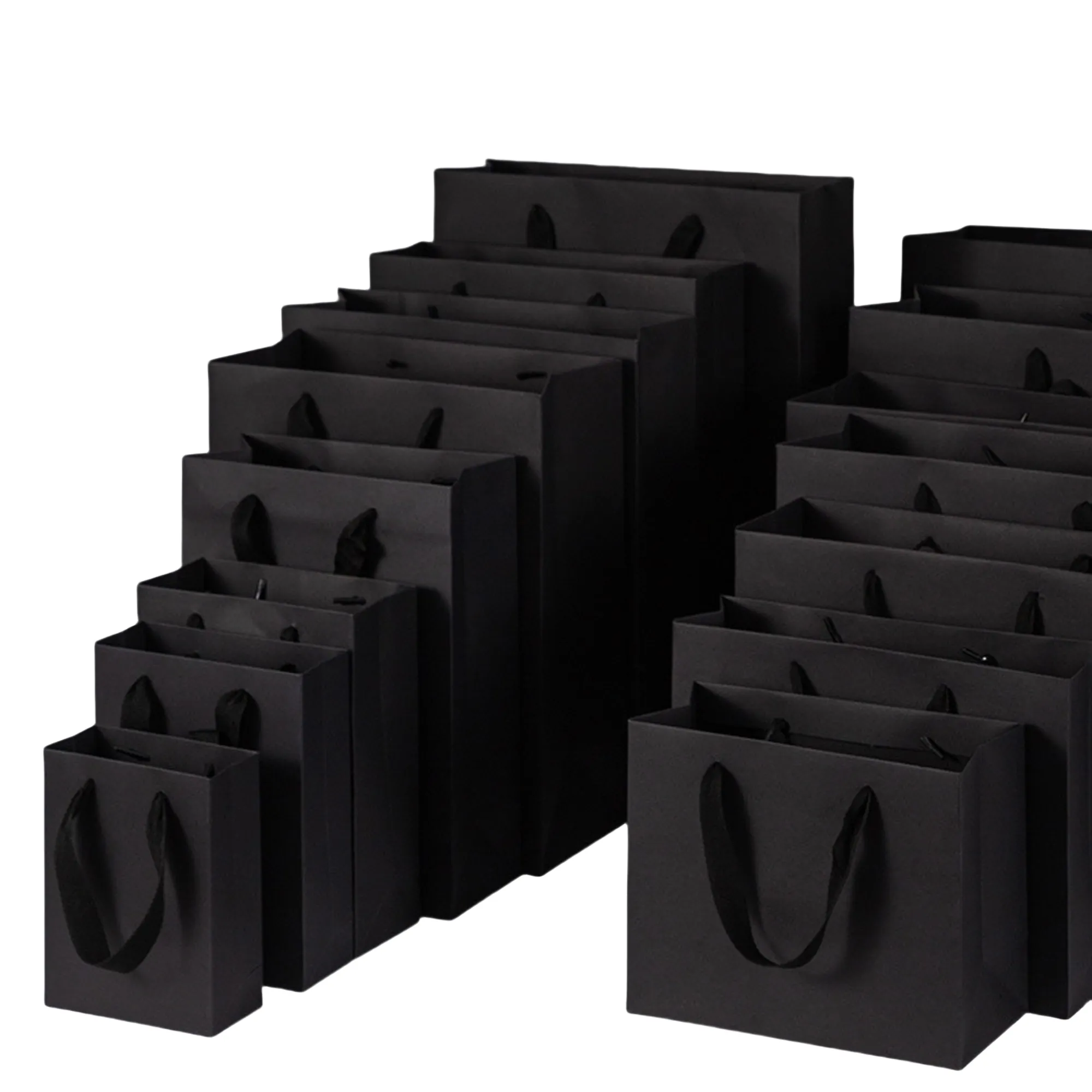 Black Large Paper Gift Bags With Handles 7
