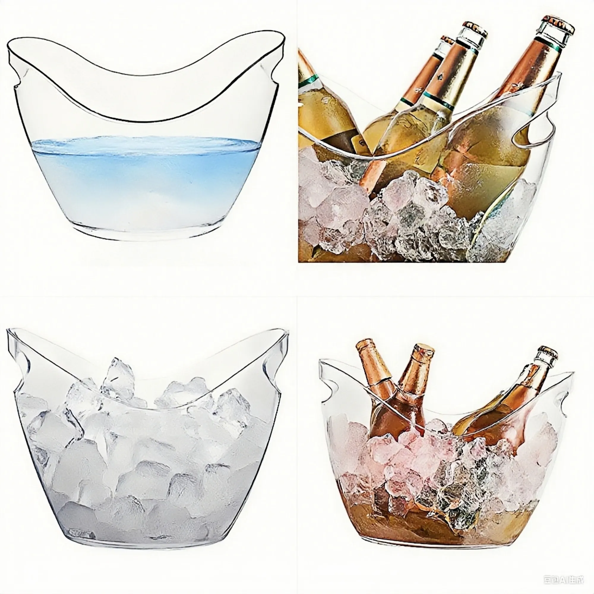 Clear Acrylic Ice Bucket 5