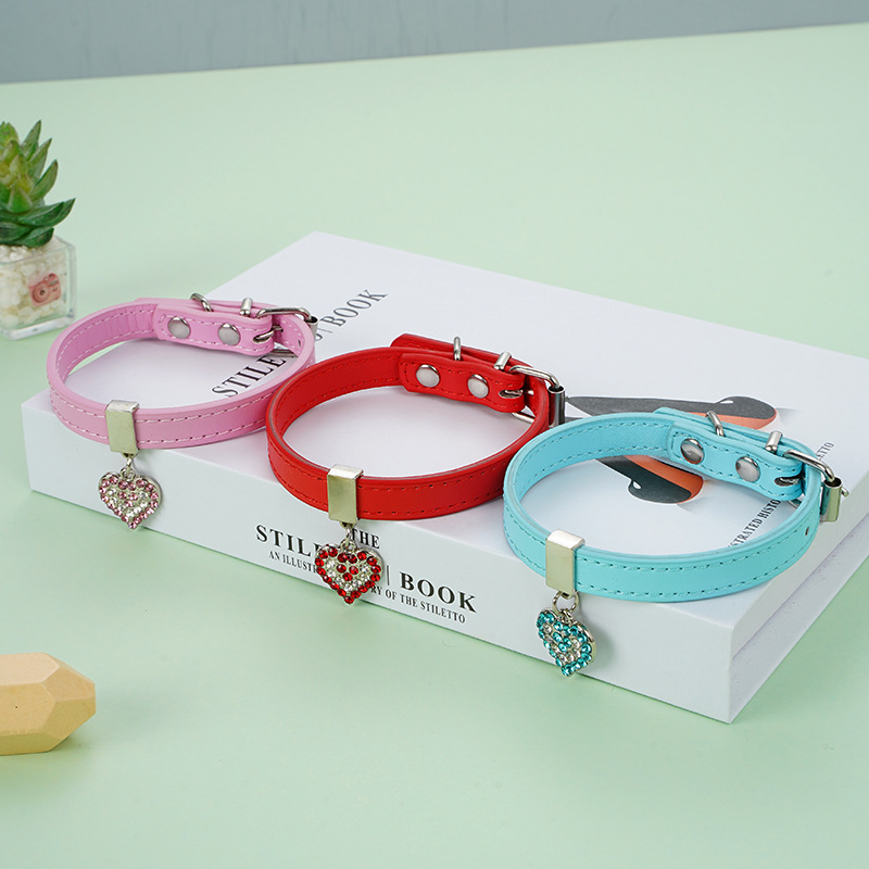 Polyurethane Leather Dog Collar 2