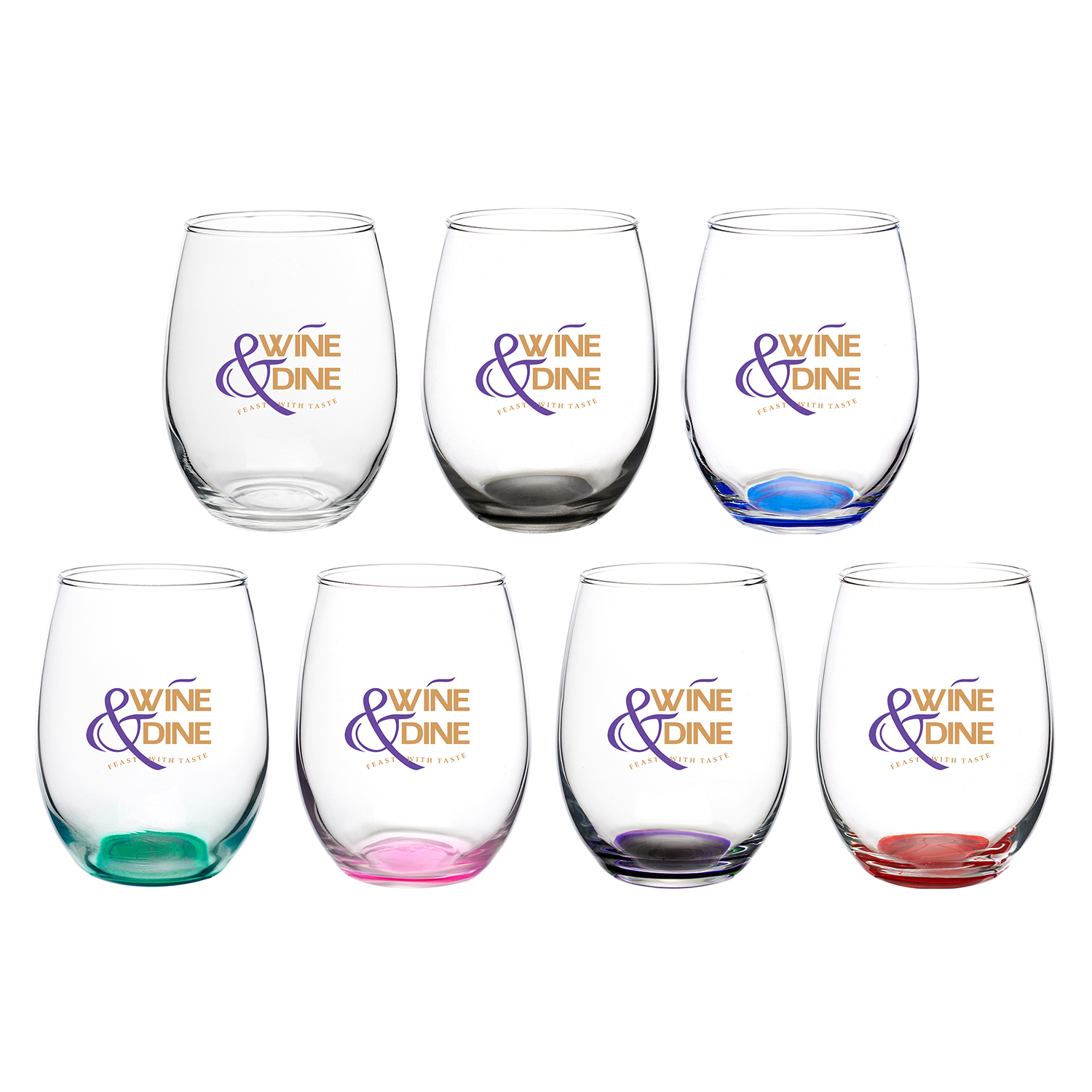 15 oz. Stemless Wine Glasses 8