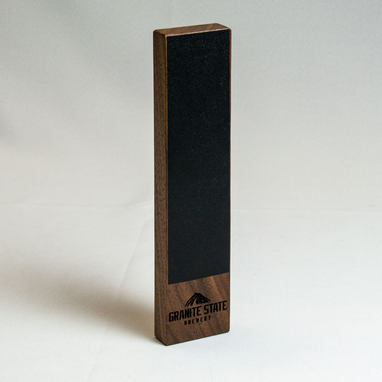 Wooden Rectangle Beer Tap Handle with Chalk Surface
