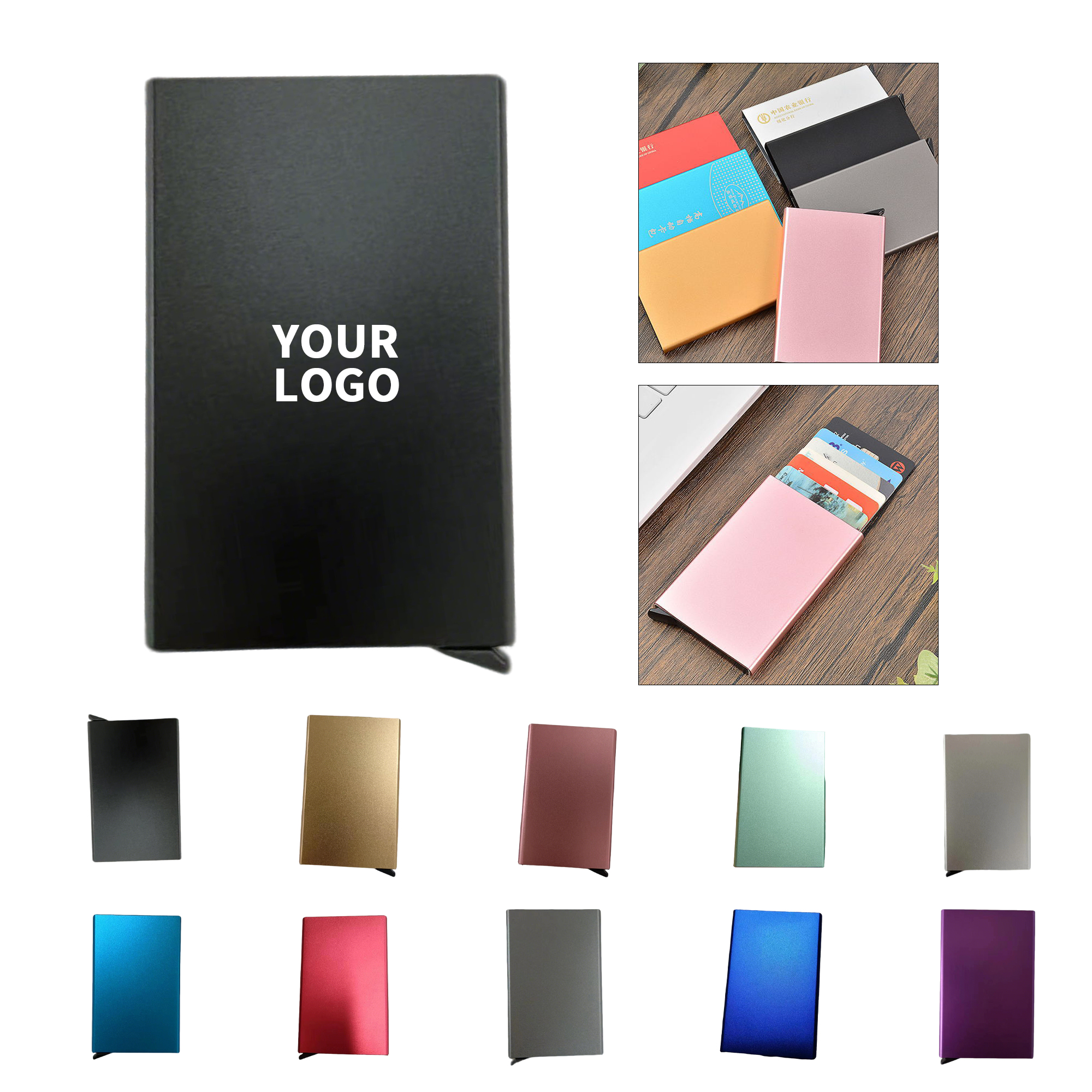 RFID Shield Aluminum Card Case 3.74" x 2.36" 6