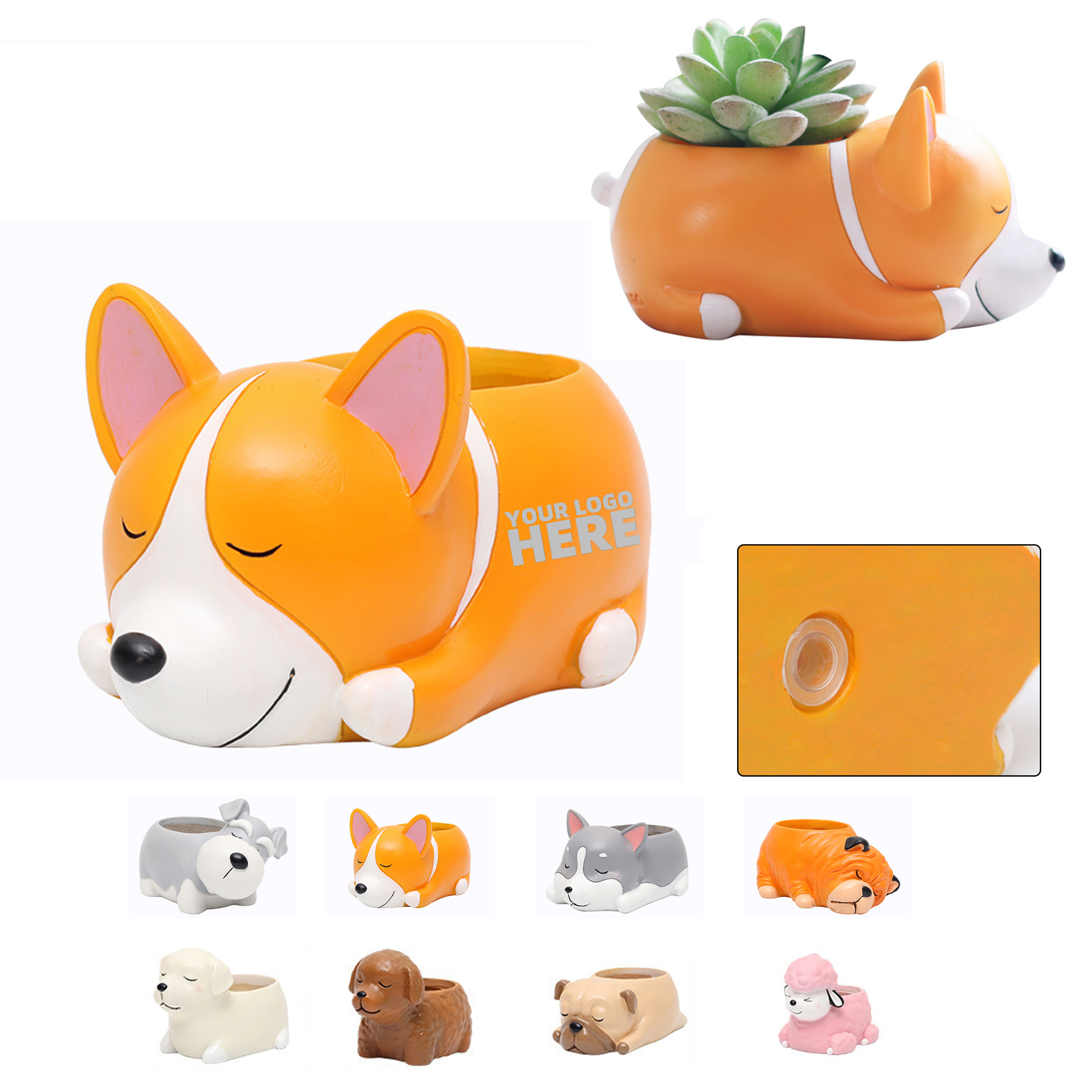 Cute Resin Animal Planter 2