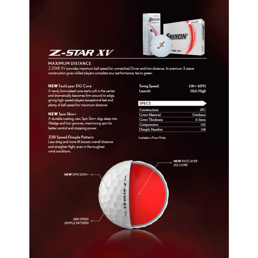 Srixon Z-STAR XV Golf Balls - 12 Pack 33