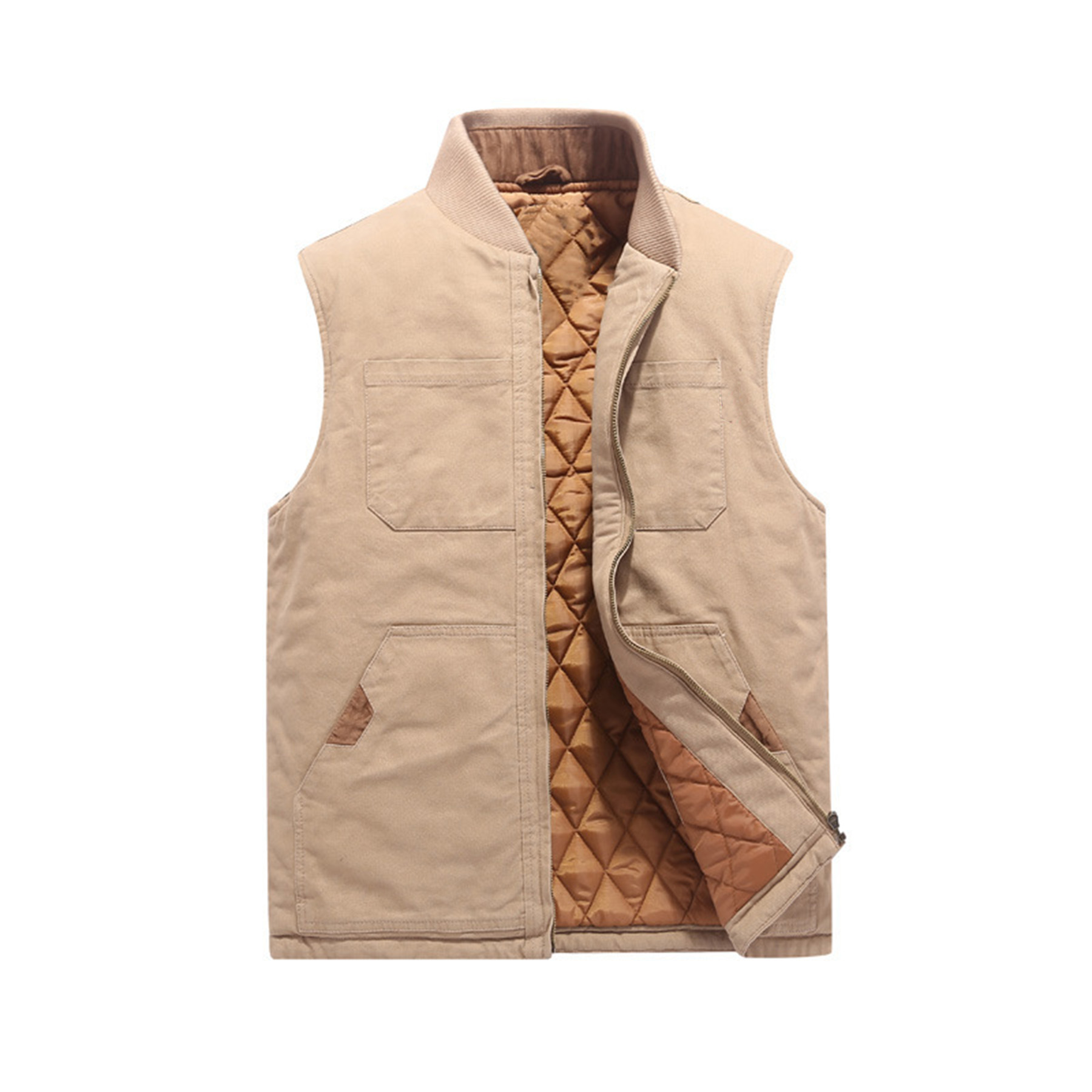 Casual Multi Pocket Vest Baseball Jacket 4