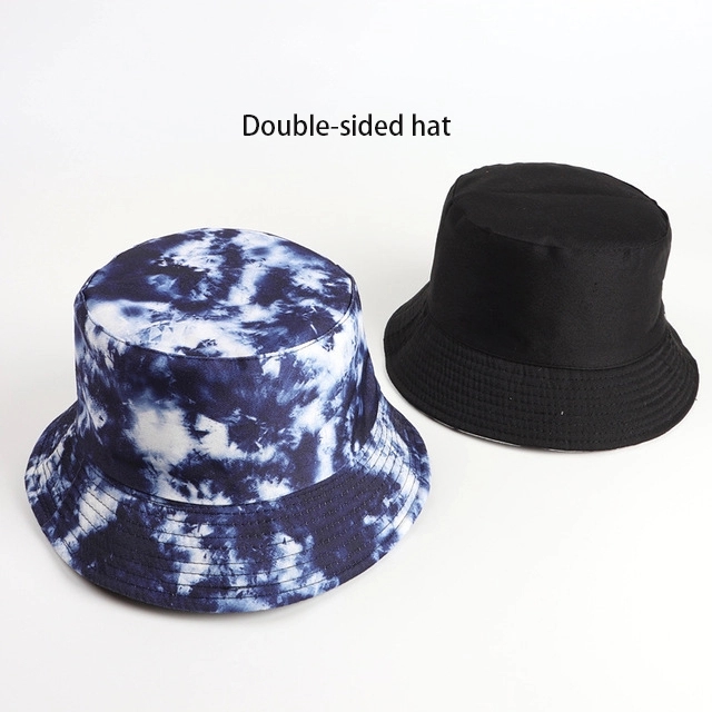 New Folding Double-sided Cotton Bucket Hat 15