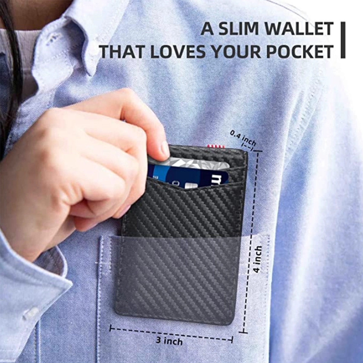 Slim Wallets For Men Rfid Money Clip 4