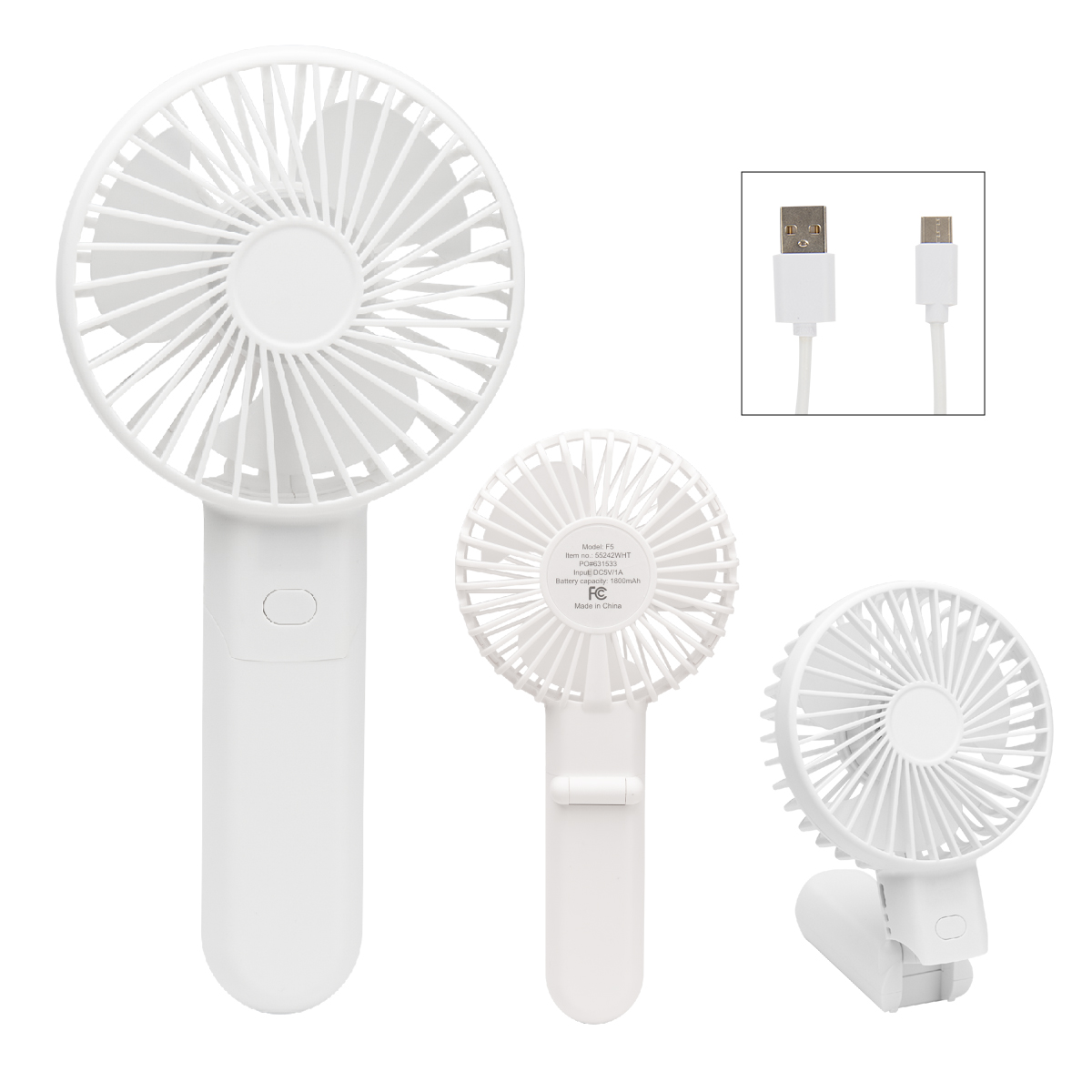 Bend & Snap Rechargeable Fan 3