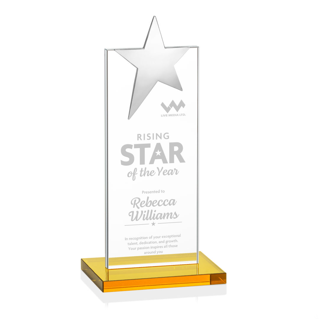 Bryanston Chrome Star Award - Amber 7