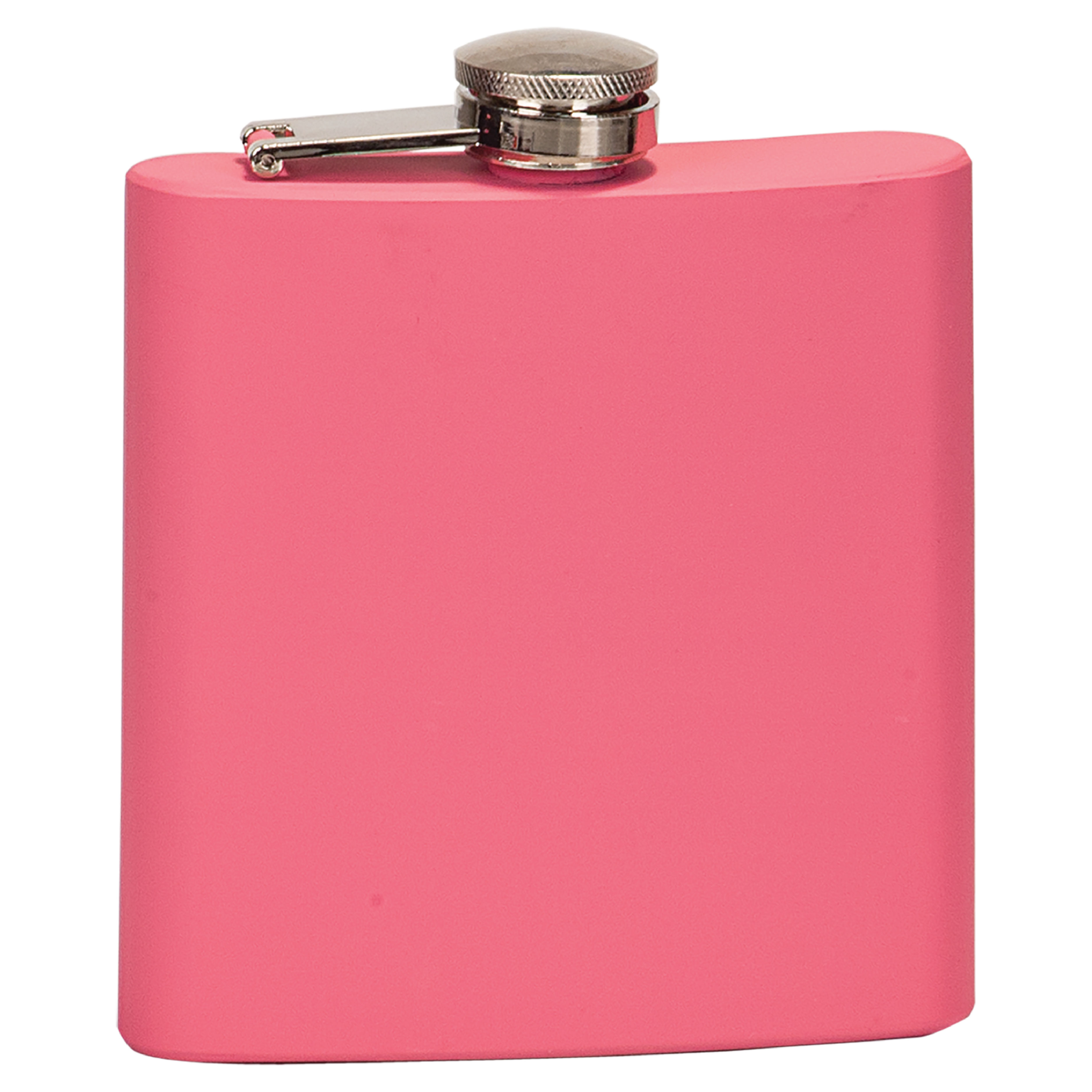 6 oz. Matte Pink Stainless Steel Flask, custom water bottle with logo imprint 5